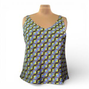 WILDFANG Essential Empower Satin Cami in the "geo" print, NWT! Size1X